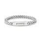 Stainless steel Franco link bracelet designed for everyday wear, showcasing a smooth, shiny surface  