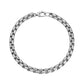 6mm Round Box Designed Link Bracelet - Mens Steel Bracelets - The Steel Shop