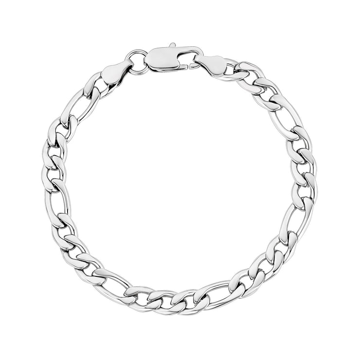 Made in Italy 100 Gauge Figaro Bracelet in Solid Sterling Silver | Banter
