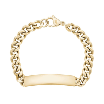 8mm Cuban Link ID Bracelet - Mens Steel Bracelets - The Steel Shop