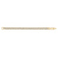 Mens Steel Bracelets - 8mm Gold Two Tone Steel Cuban Link Bracelet