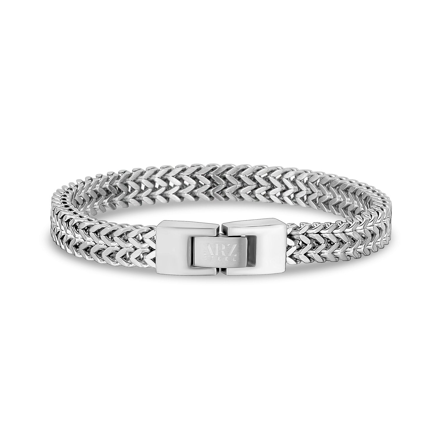 Double Franco Link Matte Bracelet - Mens Steel Bracelets - The Steel Shop
