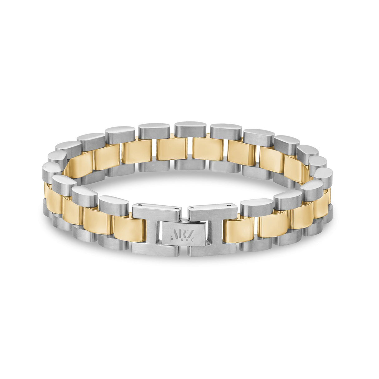 Two Tone Gold Stainless Steel Watch Link Bracelet – The Steel Shop
