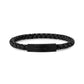 Mens Steel Leather Bracelets - 6mm Gray Leather Engravable Bracelet