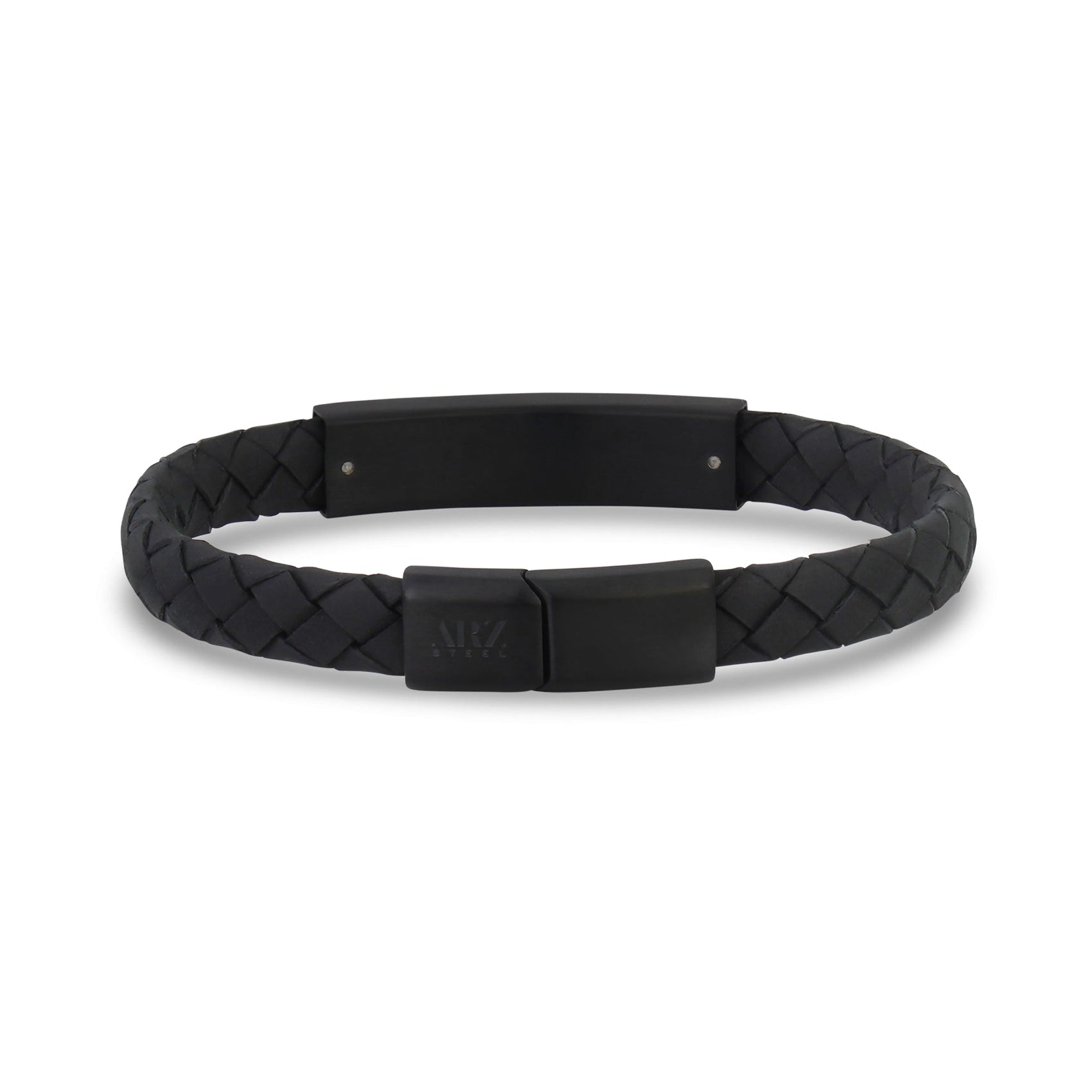 Mens Steel Leather Bracelets 