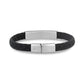 Mens Steel Leather Bracelets 