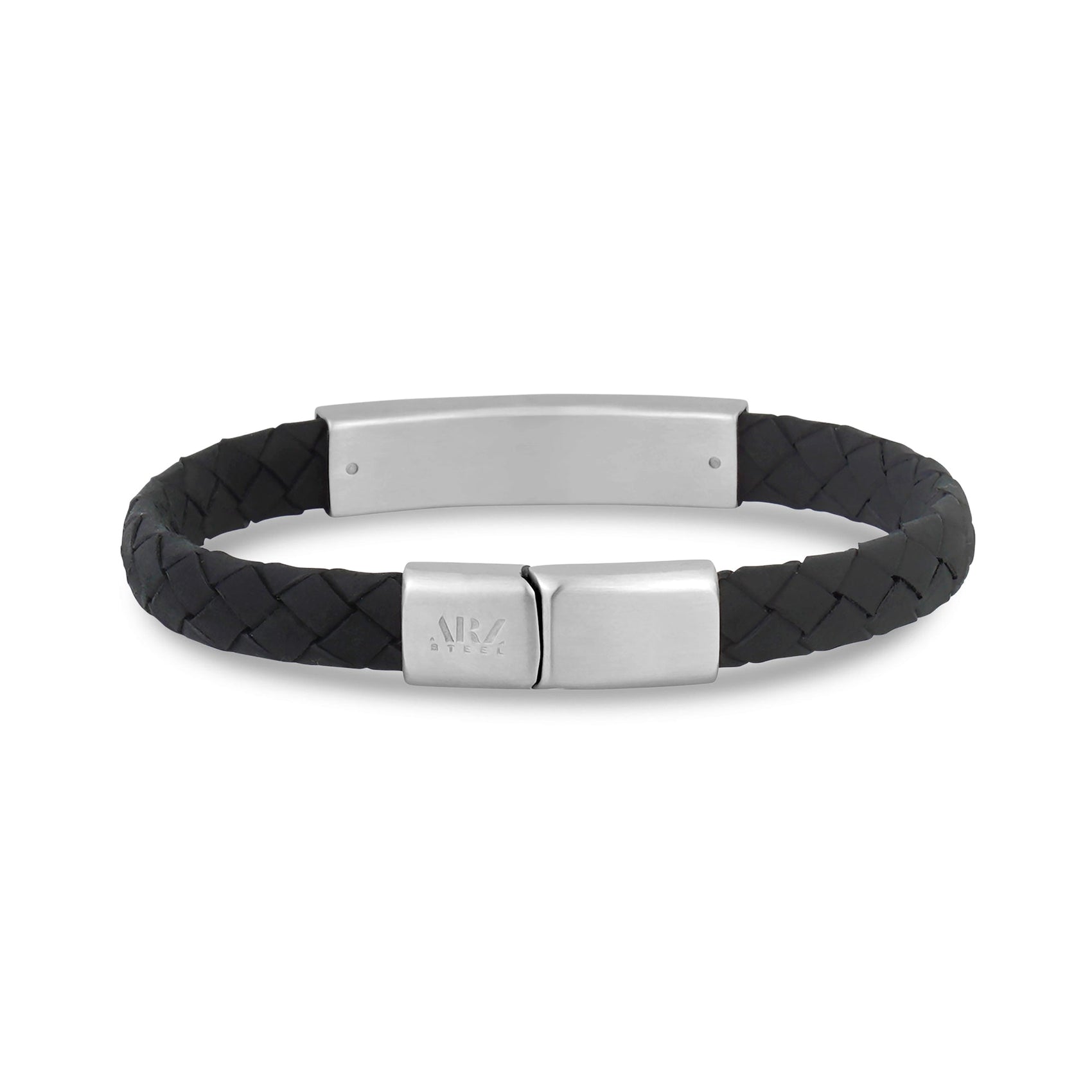 Mens Steel Leather Bracelets 