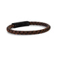 Dark Brown Leather Bracelet | 6MM - Mens Steel Leather Bracelets - The Steel Shop