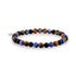 Unisex Bead Bracelet - 6mm Matte Onyx Sodalite Tiger Eye Remix Stretch Bead Bracelet