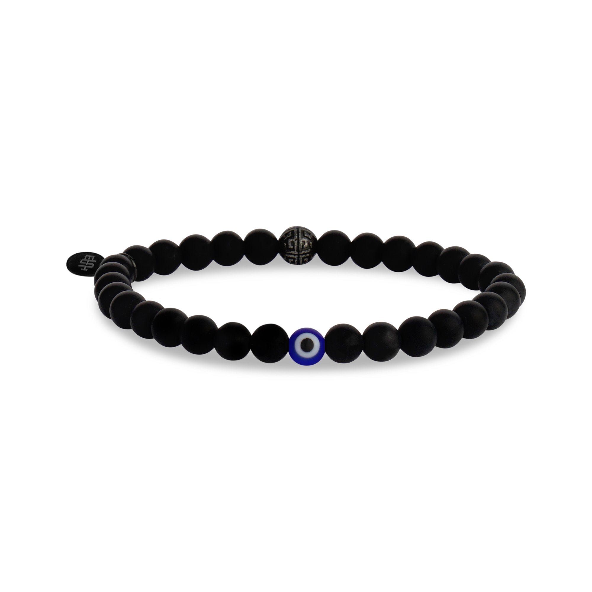 KIKICHIC | NYC | Round Evil Eye Bracelet Good Luck Charm Sterling Silver  (925) in 18k Gold and Silver