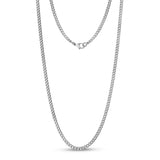 Unisex Necklaces - 3.5mm Stainless Steel Cuban Link Chain Necklace