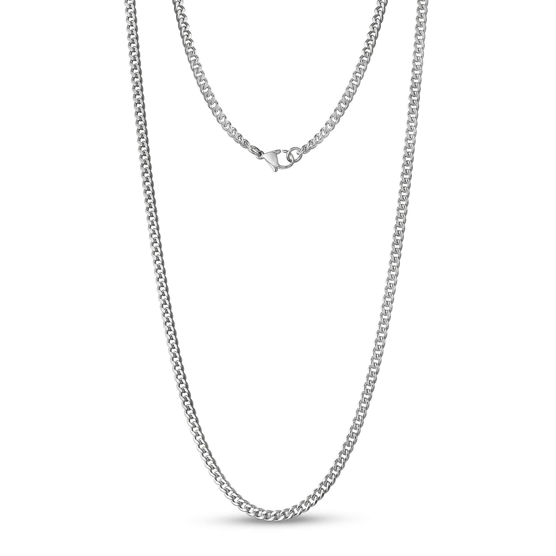 Stainless Steel Mens Cuban Link Chain Necklace – The Steel Shop