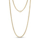 Unisex Necklaces - 3.5mm Gold Stainless Steel Cuban Link Chain Necklace