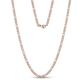 3.5mm Figaro Link Chain - Unisex Necklaces - The Steel Shop