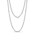 Unisex Necklaces - 3mm Steel Wheat Chain