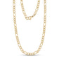 Men’s and women’s 5mm Figaro chain necklace in sleek, corrosion-resistant stainless steel  