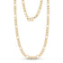 Men’s and women’s 5mm Figaro chain necklace in sleek, corrosion-resistant stainless steel  