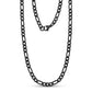 High-quality stainless steel Figaro chain necklace designed for versatile, unisex wear