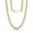 Unisex Necklaces - 8mm Engravable Gold Cuban Link Chain