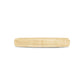 Unisex Ring - 3mm Faceted Matte Gold Steel Unisex Engravable Band Ring