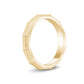 Unisex Ring - 3mm Faceted Matte Gold Steel Unisex Engravable Band Ring