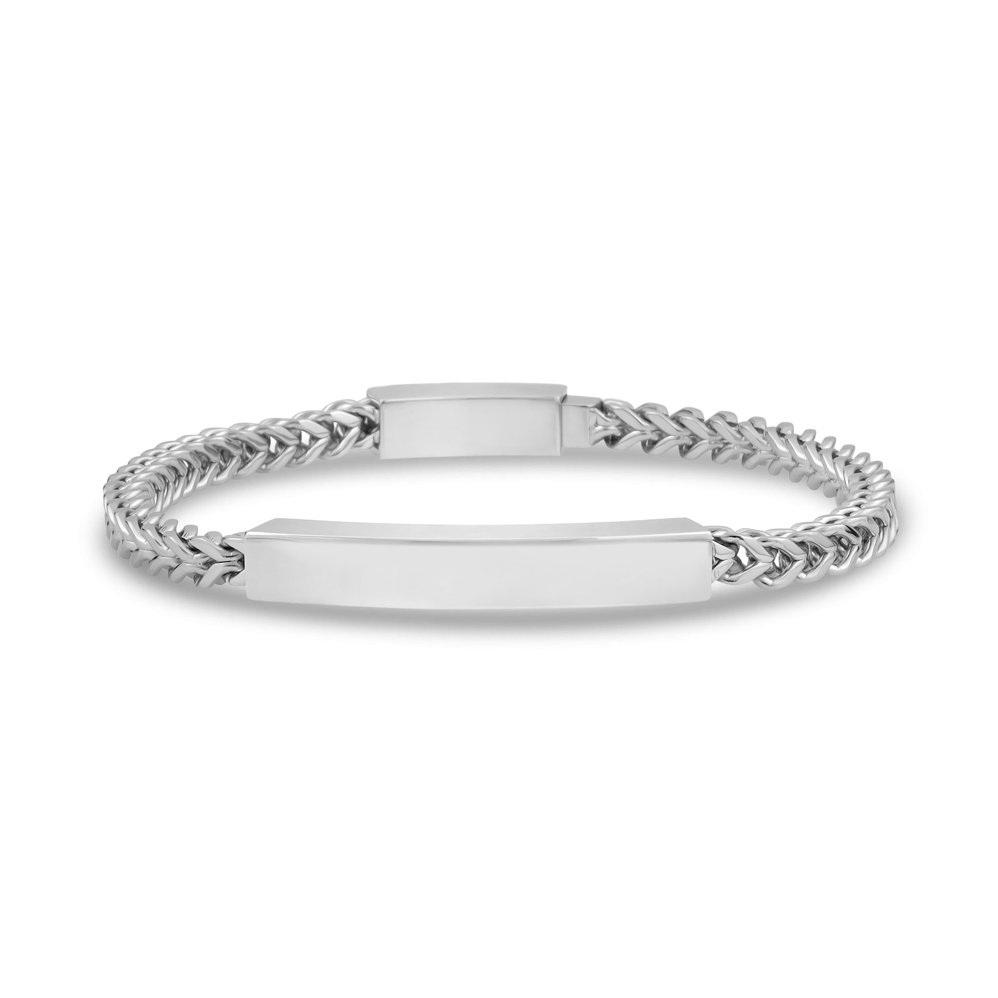 4mm Franco Link ID Bracelet – The Steel Shop