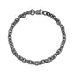 Unisex Steel Bracelet - 5mm Anchor Link Gun Metal Bracelet