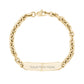 Detailed view of high-quality stainless steel anchor link bracelet designed for easy engraving  