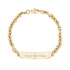 Detailed view of high-quality stainless steel anchor link bracelet designed for easy engraving  