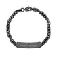 Gold-tone stainless steel anchor link ID bracelet showcasing sleek design and durable construction