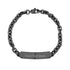 Gold-tone stainless steel anchor link ID bracelet showcasing sleek design and durable construction