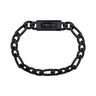 Unisex Steel Bracelet - 9mm Black Figaro Link Engravable Bracelet