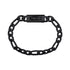 Unisex Steel Bracelet - 9mm Black Figaro Link Engravable Bracelet