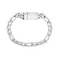 Unisex Steel Bracelet - 9mm Figaro Link Engravable Bracelet