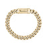 Unisex Steel Bracelet - 9mm Gold Stainless Steel Cuban Link Engravable Bracelet