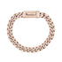 Unisex Steel Bracelet - 9mm Rose Gold Stainless Steel Cuban Link Engravable Bracelet