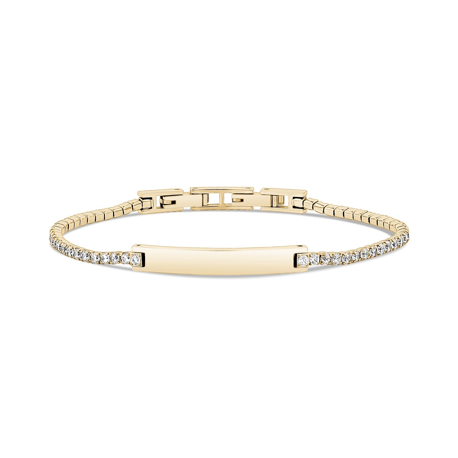 Tennis ID Bracelet - Women Bracelet - The Steel Shop