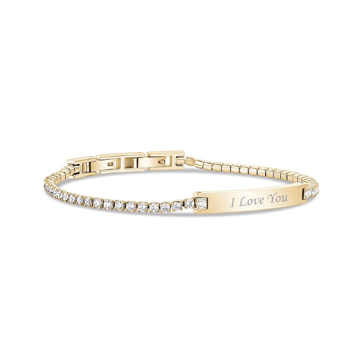 Tennis ID Bracelet - Women Bracelet - The Steel Shop