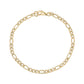 Women Bracelet - 3.5mm Gold Steel Figaro Link Dainty Bracelet
