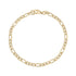 Women Bracelet - 3.5mm Gold Steel Figaro Link Dainty Bracelet