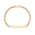 Women Bracelet - 4mm Round Box Engravable Gold Steel ID Bracelet