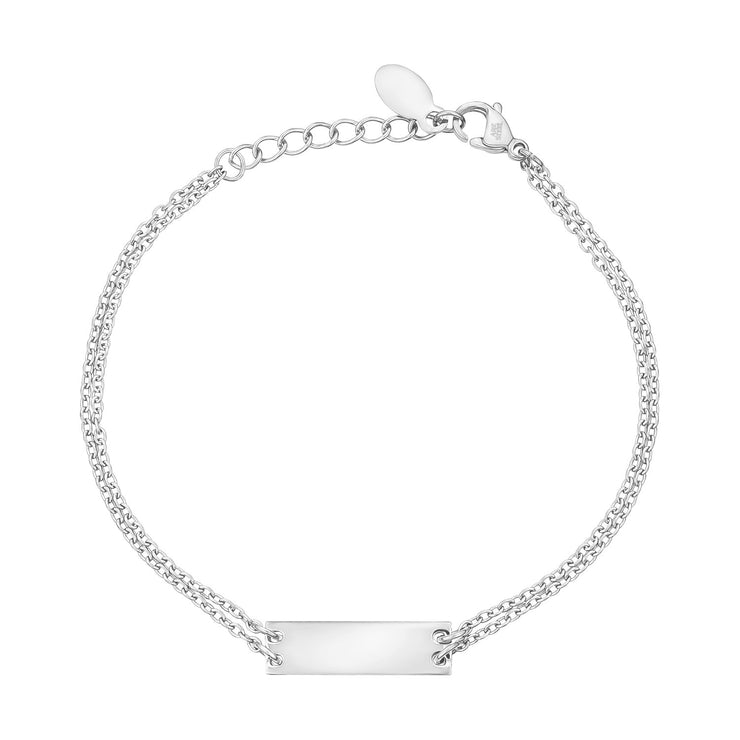 Minimal ID Bracelet - Women Bracelet - The Steel Shop