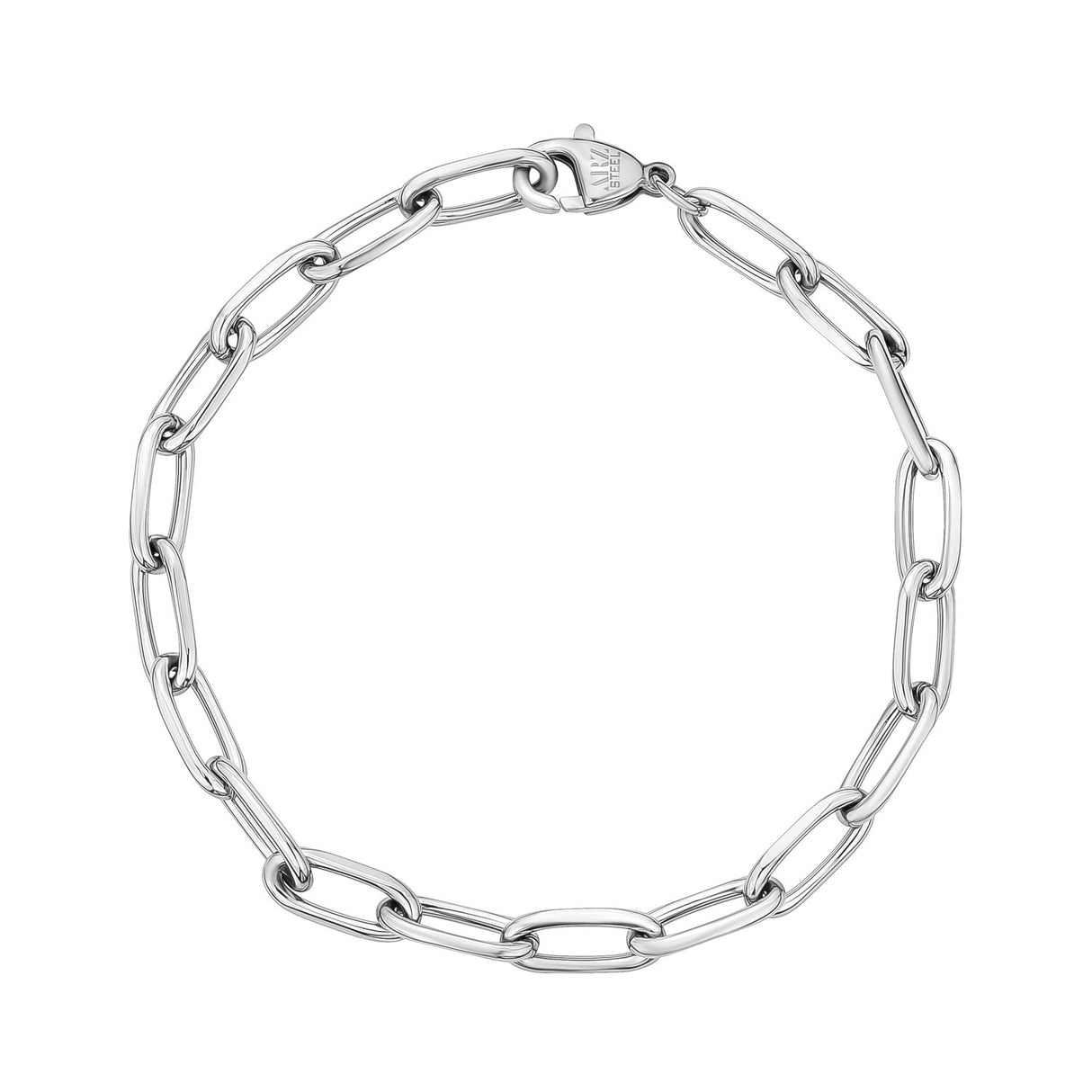 5mm Paper Clip Chain Bracelet - Women Bracelet - The Steel Shop