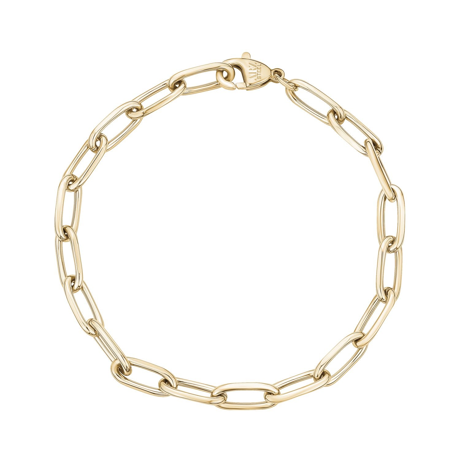 5mm Stainless Steel Paper Clip Chain Bracelet – The Steel Shop