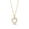 Women Pendant - Gold Cubic Zircon Heart Pendant