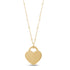 Women Pendant - Engravable Gold Heart Pendant