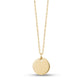 Women Pendant - Engravable Gold Round Disc Pendant
