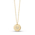 Women Pendant - Engravable Round Disc Gold Pendant