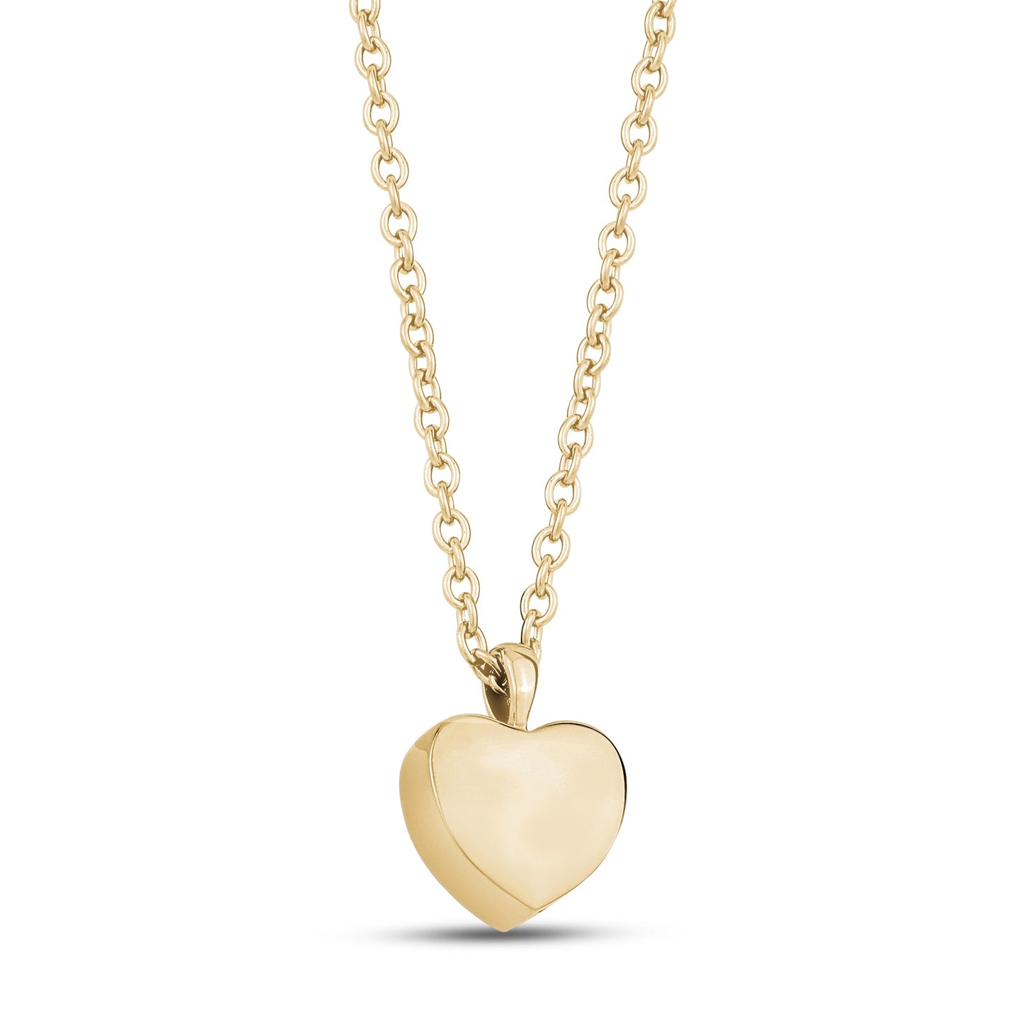 Women Pendant - Gold Heart Urn Cremation Pendant
