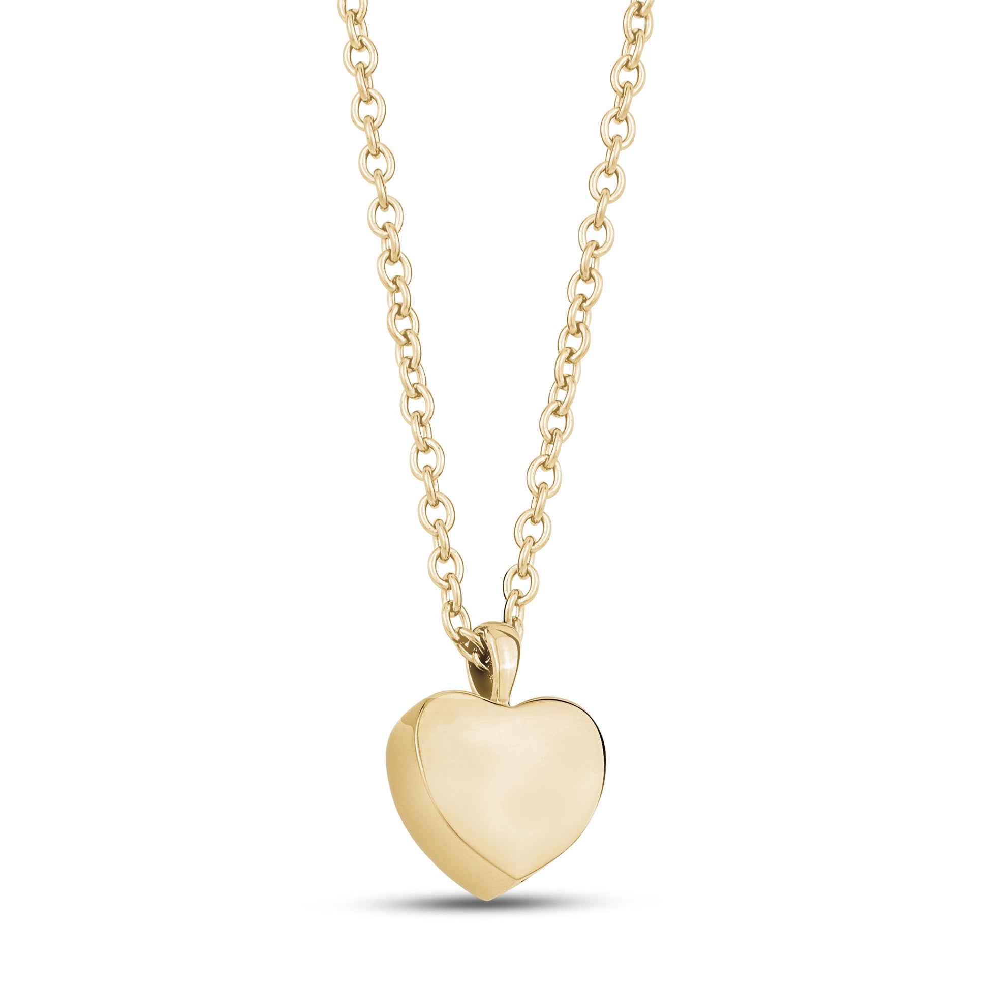 Women Pendant - Gold Heart Urn Cremation Pendant